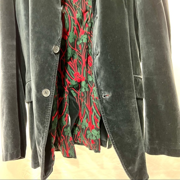 Burberry Velvet Smoking Jacket Black 46 52R Blazer - Picture 9 of 12